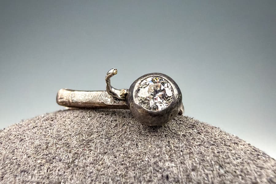 Diamant in Fassung 0,12 ct